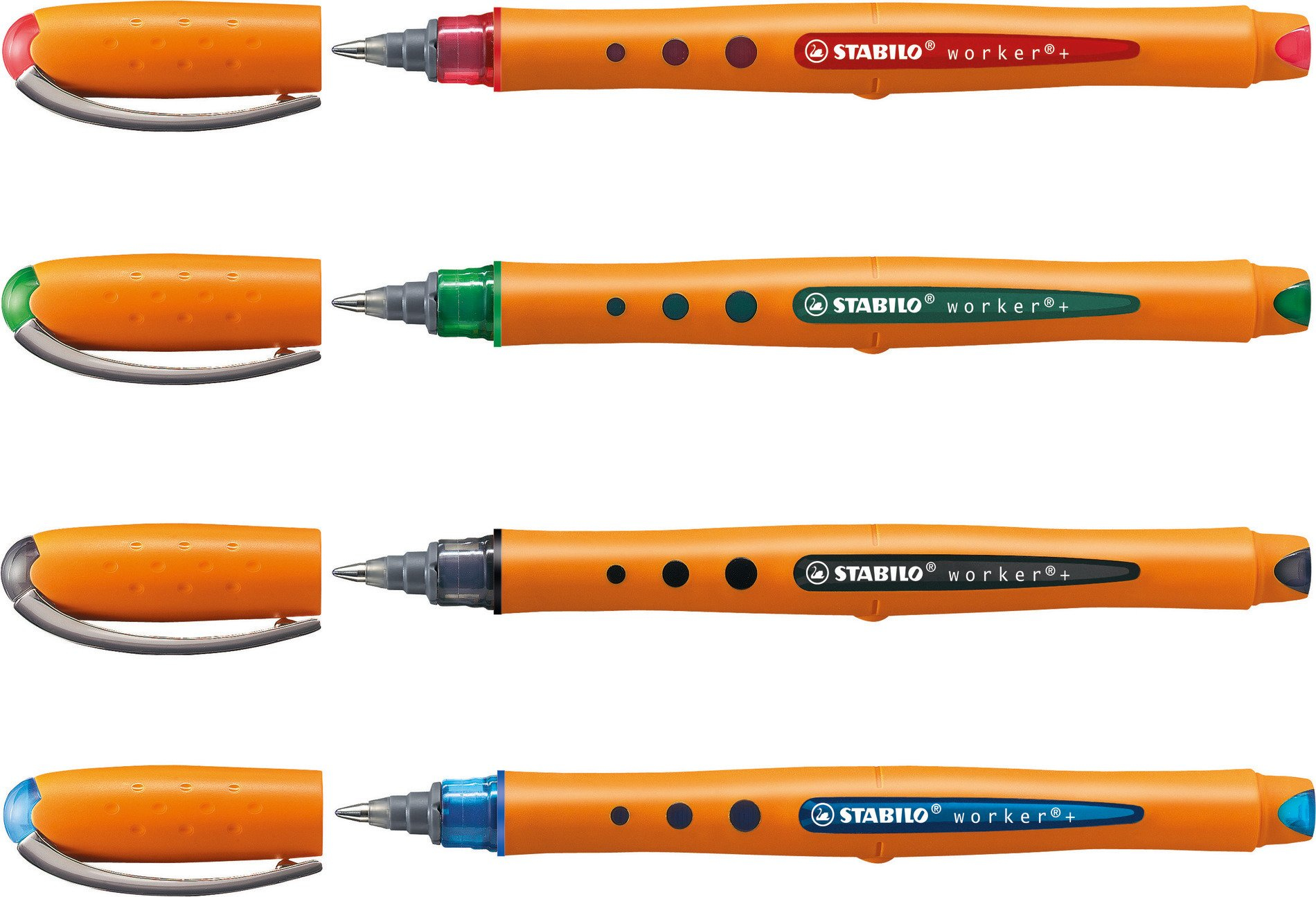 STABILO worker+ medium Tintenroller 0,5 mm Mittel Grün