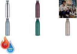 THERMOS Isolier-Trinkflasche TC BOTTLE, 0,75 L, moosgrün matte Optik, doppelwandiger Edelstahl, frei von BPA,, - 1 Stück (4067.351.075)