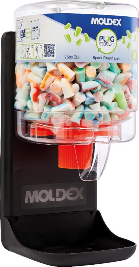 Moldex Gehörschutzspender Spark Plugs SNR35 250 Paar Gehörschutzstöpsel, tailliert (782501)