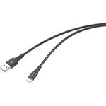 Renkforce USB-Kabel USB 2.0 USB-A Stecker USB-C Stecker Schwarz hochflexibel Extrem (RF-6872332)