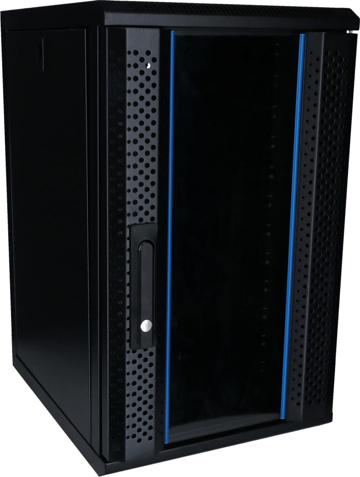 DSIT 12 HE, 10” Serverschrank, mit Glastür (BxTxH) 370x450x618mm (DS10-3412)