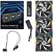 Lian Li UNI FAN SL Wireless ARGB PWM Lüfter 3er-Pack inkl. Controller - 120 mm (12SL1W3B)