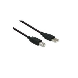 Anschlusskabel USB 2.0 Stecker A an Stecker B, Schwarz, 5m, Good Connections® (2510-5OFS)