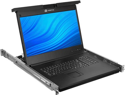 Vertiv Avocent LRA185KMM16D-205 18.5 1366 x 768Pixel Kunststoff - Stahl Schwarz 1U Konsolenregal (LRA185KMM16D-205)