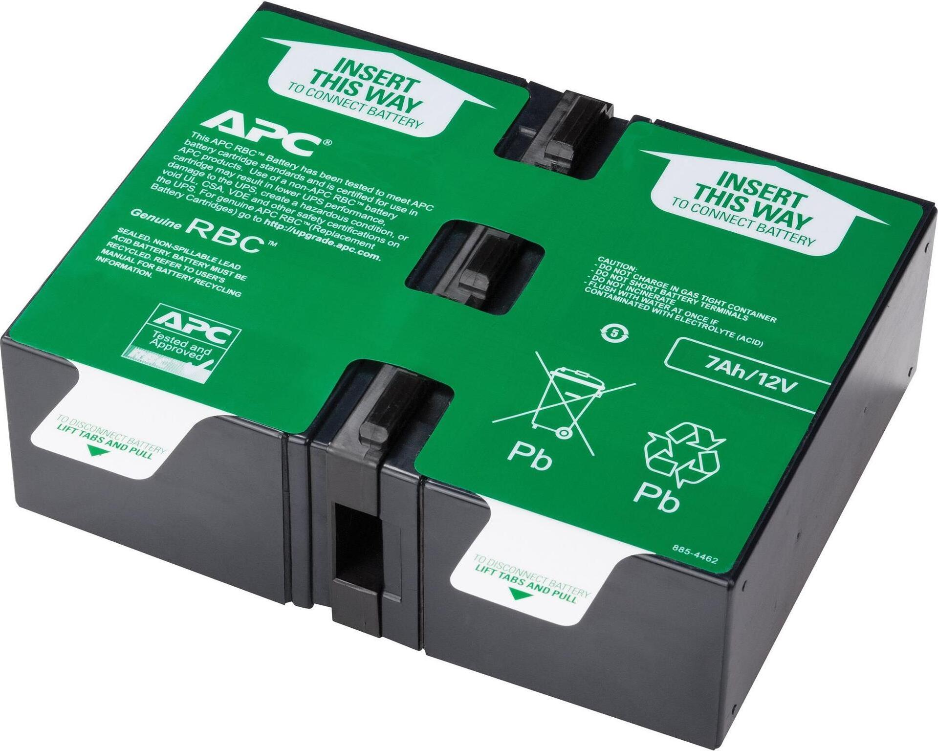 APC Schneider Ersatzbatterie RBC123- 2x 12V/7Ah (APCRBC123) (geöffnet)