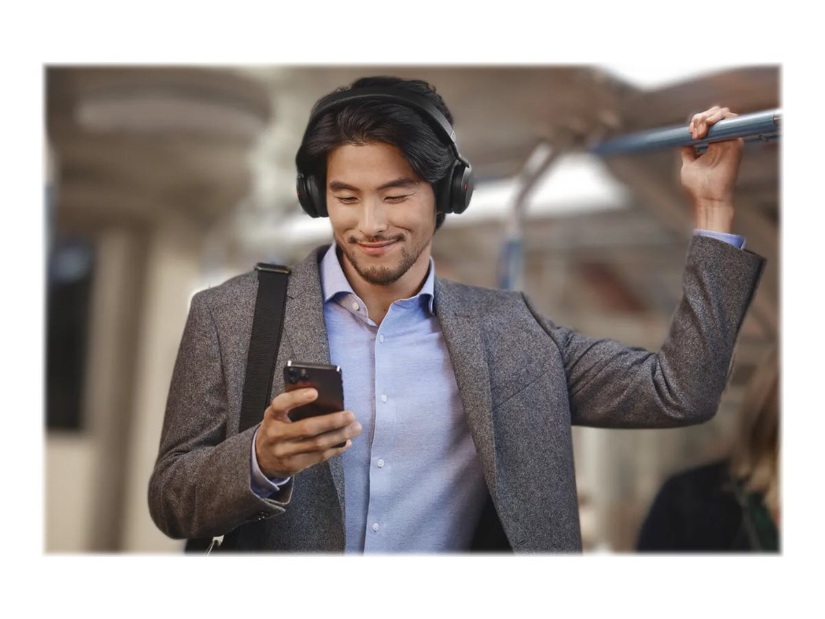 Jabra Evolve2 75 On-Ear Headset Bluetooth USB-C Schwarz