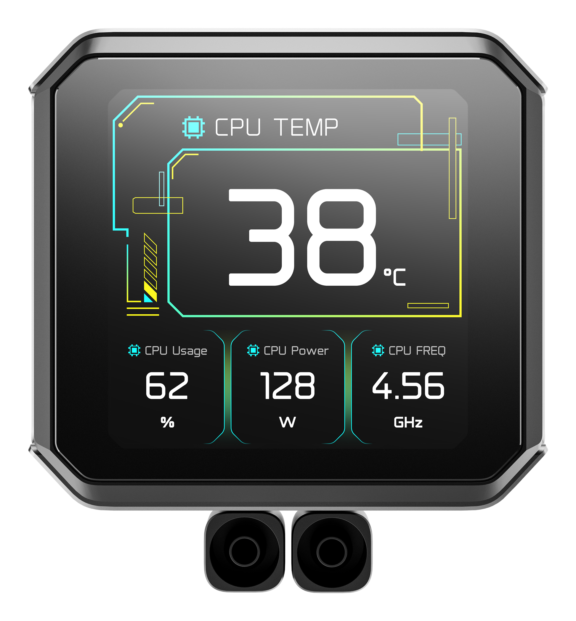 DeepCool SPARTACUS 360 LCD Prozessor-Flüssigkeitskühlung 360 mm Schwarz