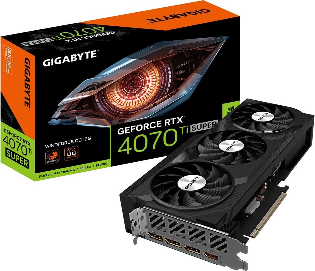 Gigabyte GeForce RTX 4070 Ti SUPER WINDFORCE OC 16G (GV-N407TSWF3OC-16GD)