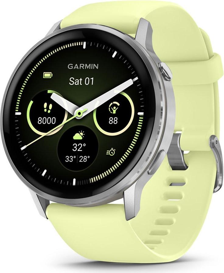 Garmin Venu 4 Smartwatch 45 mm AMOLED 1,4" 8 GB Silber