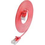 SLIM KAT6A 10 Gigabit Lightpatchkabel rund, U/UTP, Ø 3,6 mm, rot (SLIM-L-UU-K6A 3.0 RD)