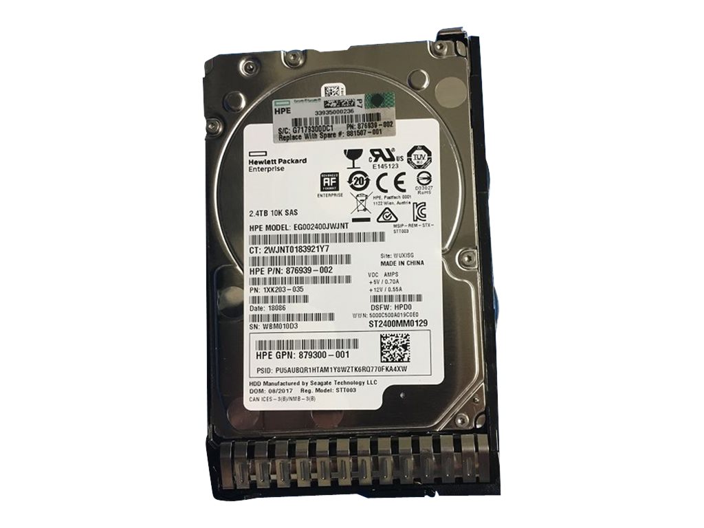 HPE Enterprise Server-Festplatte 2.4 TB SAS 12Gb/s 2.5" 10000 rpm Schwarz