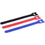 shiverpeaks BASIC-S Klett-Kabelbinder, 145 x 11 mm, farbig mit Durchführung, aus Kunststoff, schnell und einfach anzu - 1 Stück (BS18-10001)