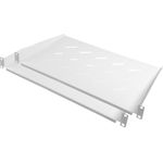 19" Fachboden, Befestigung vorne, Einbautiefe 300 mm, 2er Set, reinweiß (RAL9010), Good Connections (GC-N0162)