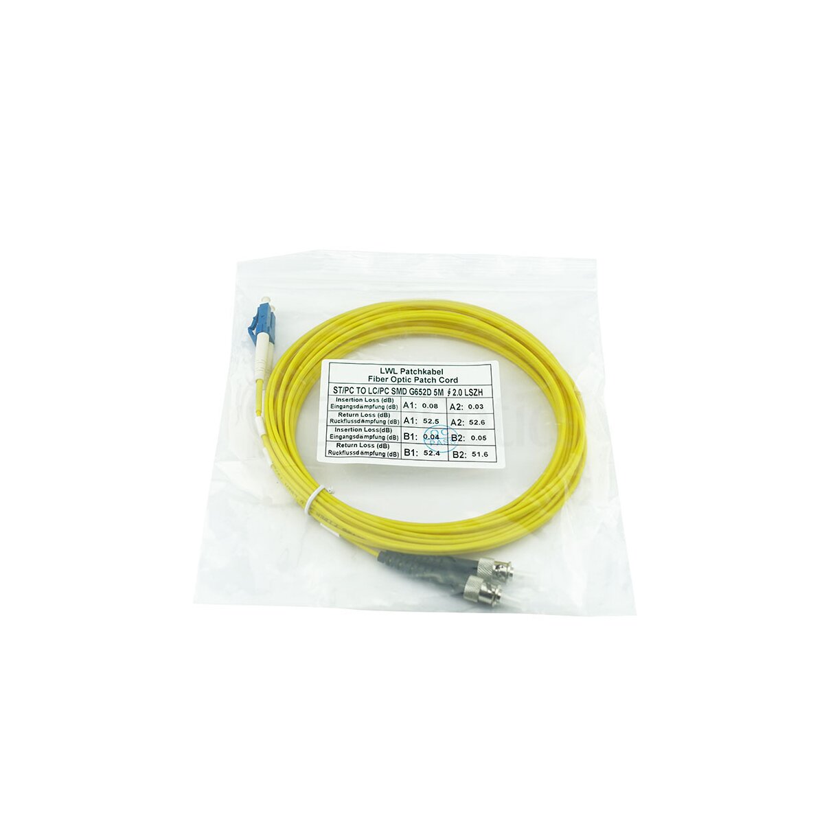 BlueOptics CAB-SMF-ST-LC-1-BO LC-ST Singlemode Patchkabel 1 m Beige