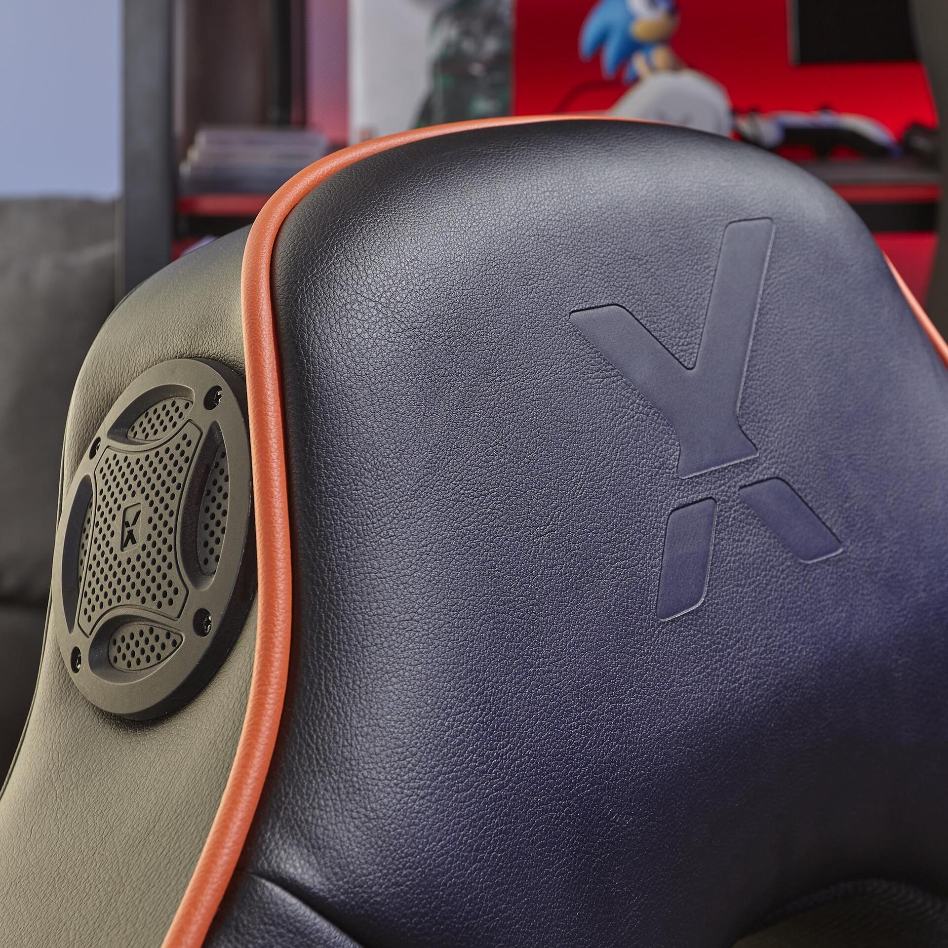 X-Rocker G-Force Konsolen-Gamingstuhl Schwarz, Orange