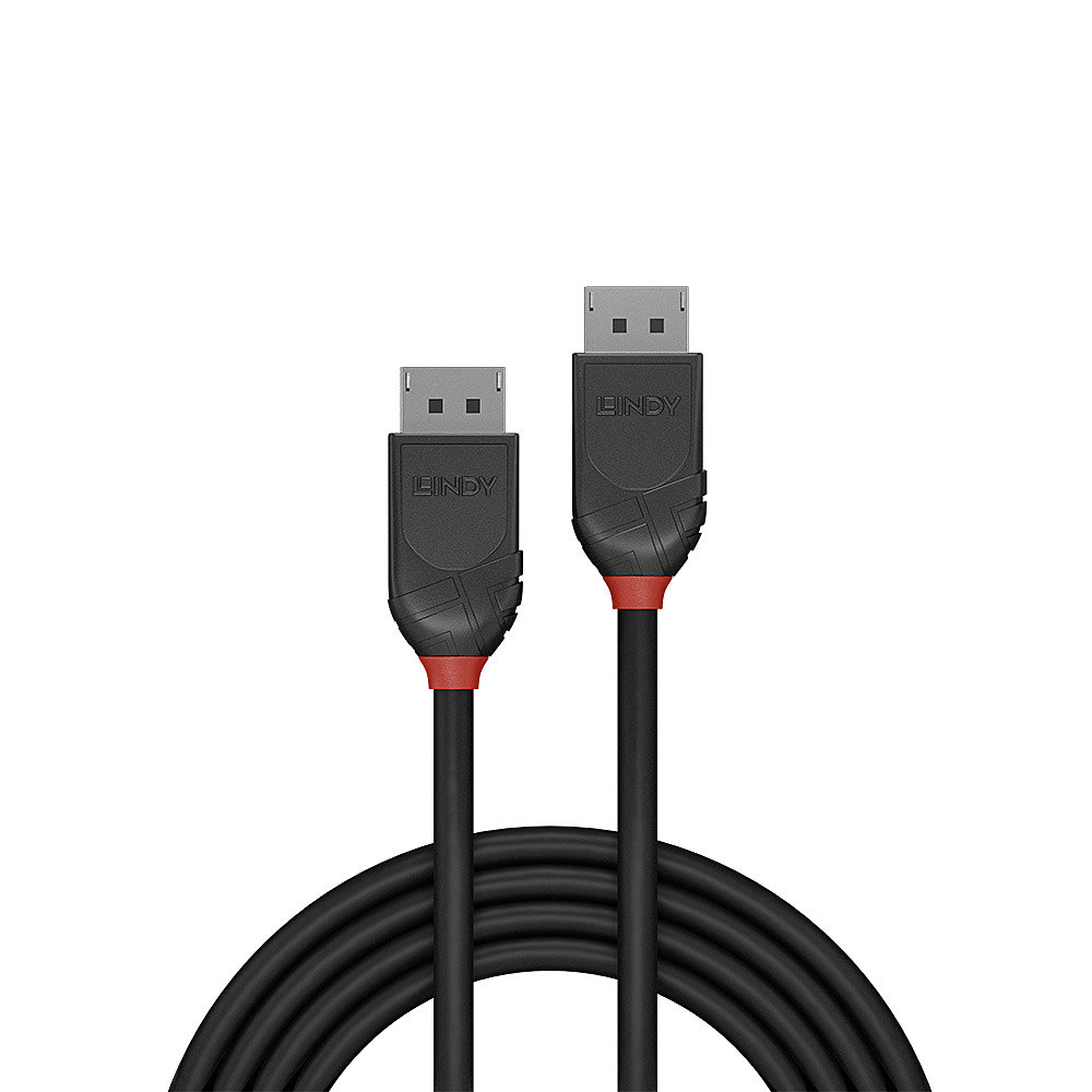 Lindy Black Line DisplayPort 1.2 Kabel 1,5 m Schwarz