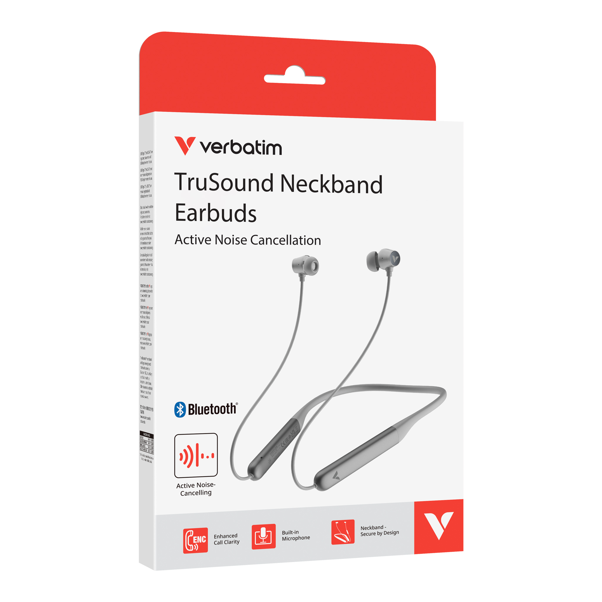 Verbatim TruSound ANC Neckband Grau