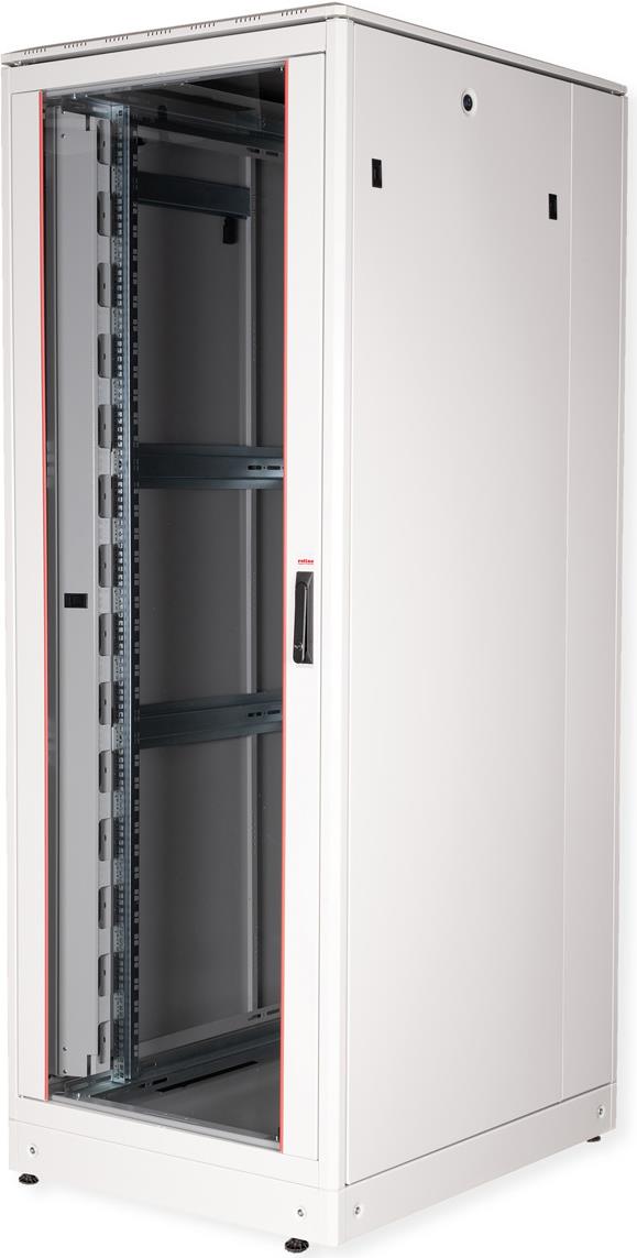 ROLINE 19 Zoll Netzwerkschrank Pro 42 HE 800x1000 BxT Glastür grau (26.21.0064)