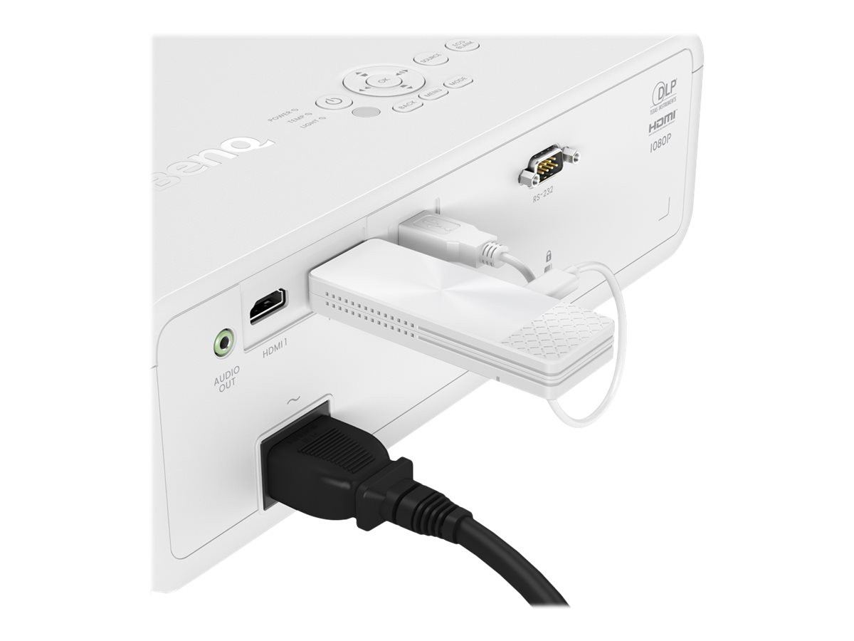 BenQ Qcast Mirror QP30 Netzwerkmedien-Streaming-Adapter HDMI Weiß