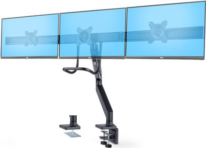 StarTech.com Crossbar Triple Monitor Desk Mount, VESA 75x75/100x100 (3M1A3SG-MONITOR-ARM)