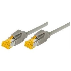 Patchkabel S/FTP, PiMF, Cat 6a, grau, 7,5 m Für 10 Gigabit/s, halogenfrei, mit Draka-Kabel und Hirosesteckern TM31 (bisherige Bezeichnung S/STP) (72207)