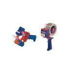 tesapack Handabroller Economy für Verpackungsklebeband bis 50 mm x 66 m, manuell verstellbare Rollenbremse (06300-00001-01)