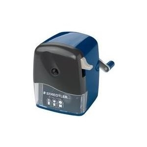 STAEDTLER Spitzmaschine, blau für Stift bis may 12 mm Durchmesser, gummeierte Stift-Halte