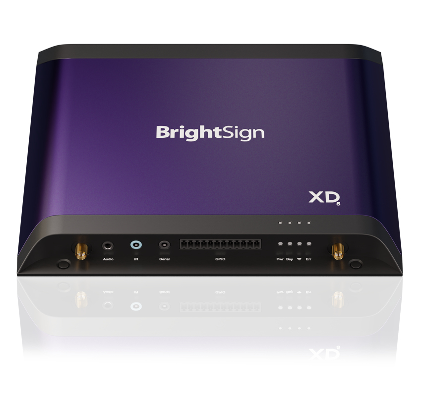 BrightSign XD5 XD1035 4K Digital Signage Player 256 GB SSD Schwarz, Lila