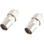 shiverpeaks ®-BASIC-S--2 x Koaxialkupplung, Metall (BS82012-2SET)