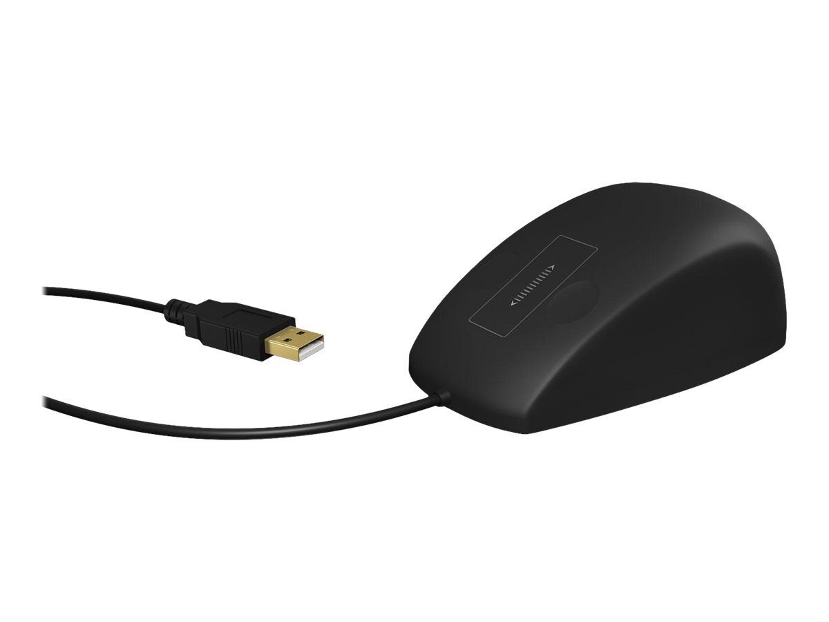 KeySonic KSM-5030M-B Wasserdichte Maus USB IP68 Schwarz