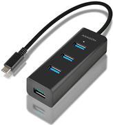 Axagon HUE-S2C Schnittstellen-Hub USB 3.0 (3.1 Gen 1) Type-C 5000 Mbit/s Schwarz (HUE-S2C)