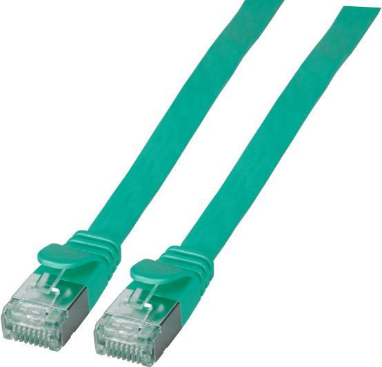 EFB-Elektronik RJ45 Flachpatchkabel Cat.6A U/FTP PVC grün 1,5m Hersteller: EFB Elektronik (K5545GN.1,5)