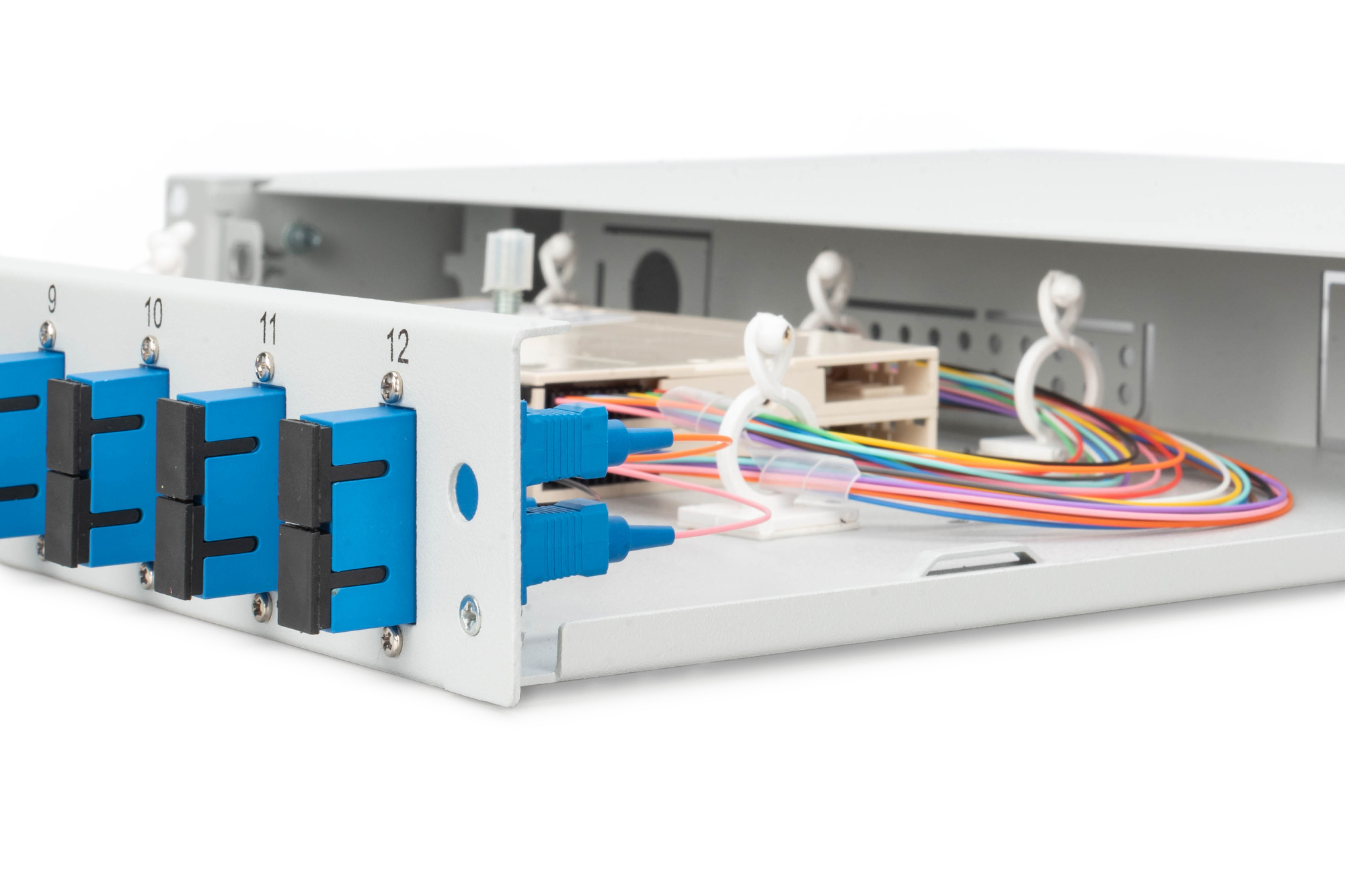Digitus Professional DN-96321/9 LWL-Spleißbox 1HE 12x SC Duplex OS2 Grau