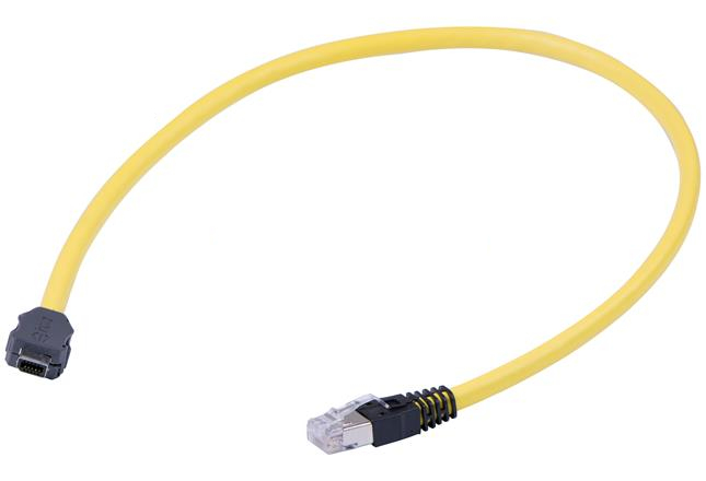 Harting ix Industrial Signalkabel 1 m Type A auf RJ45 Schwarz, Gelb