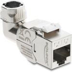 Delock Keystone Modul RJ45 Buchse zu LSA Cat.6A werkzeugfrei 90° (90800)