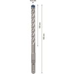 Bosch Accessories EXPERT SDS plus-7X 2608900097 Hammerbohrer 1 Stück 10.00 mm Gesamtlänge 165 mm SDS-Plus 1 St. (2608900097)