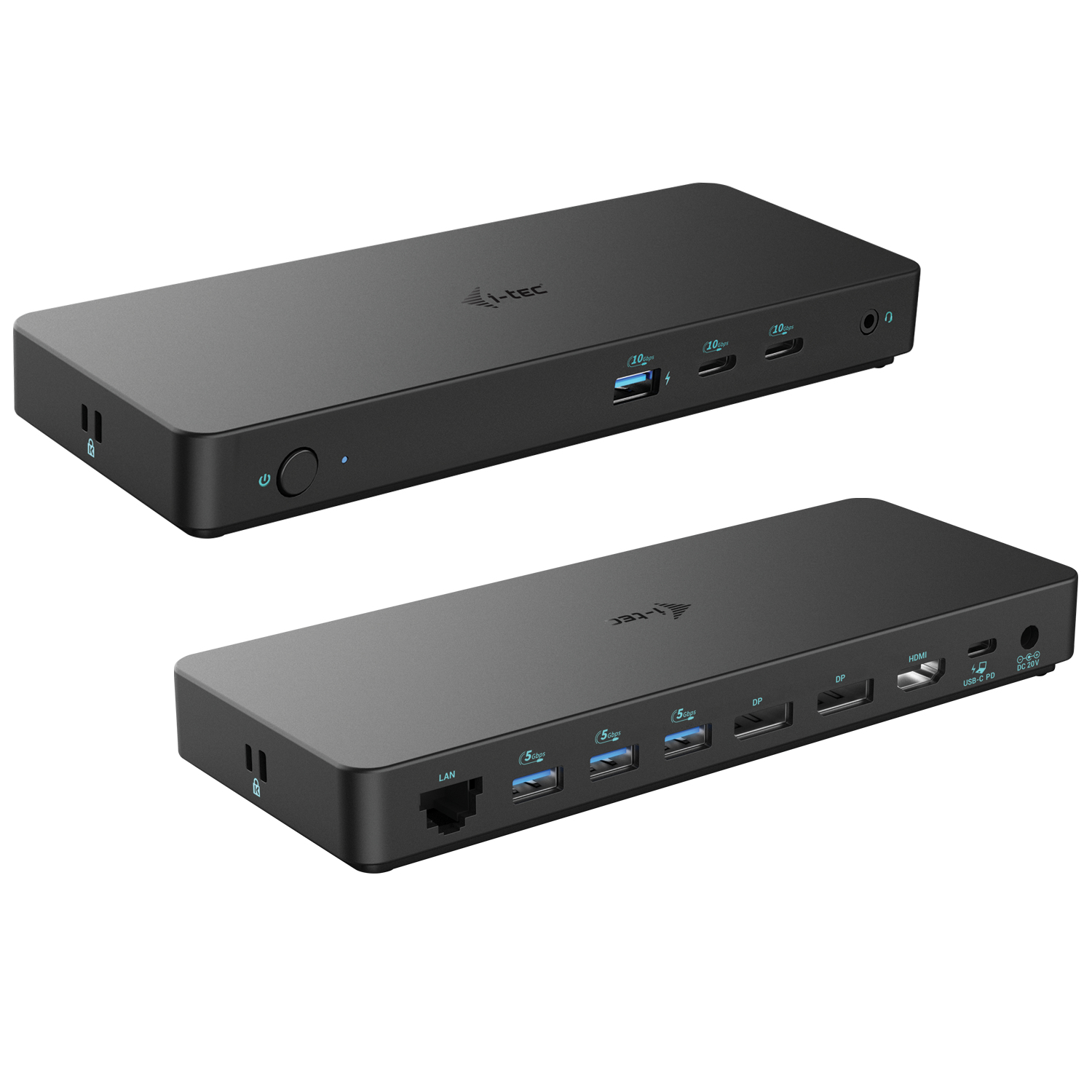 i-tec USB-C Triple Display Docking Station Gen 2 Pro 100 W Power Delivery Schwarz