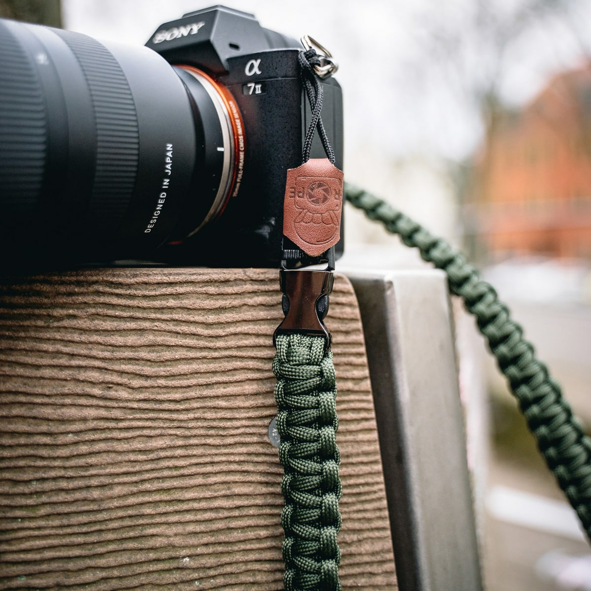 C-ROPE Kameragurt Traveler Paracord 100 cm Braun
