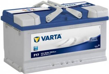 Varta Autobatterie Blue Dynamic F17 12 V 80 Ah ETN 580 406 074 T1 Zellanlegung 0 (580406074 3132)