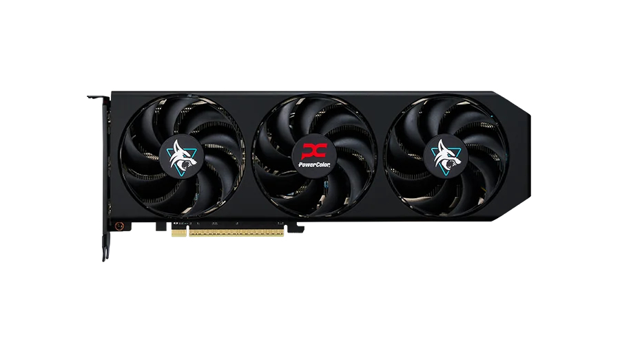 PowerColor Hellhound Radeon RX 9060 XT 16 GB OC Grafikkarte Schwarz