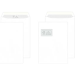 MAILmedia Versandtasche Offset weiß, B4, ohne Fenster Haftklebung mit Abdeckstreifen, 100 g/qm, Innendruck grau - 1 Stück (30007208)