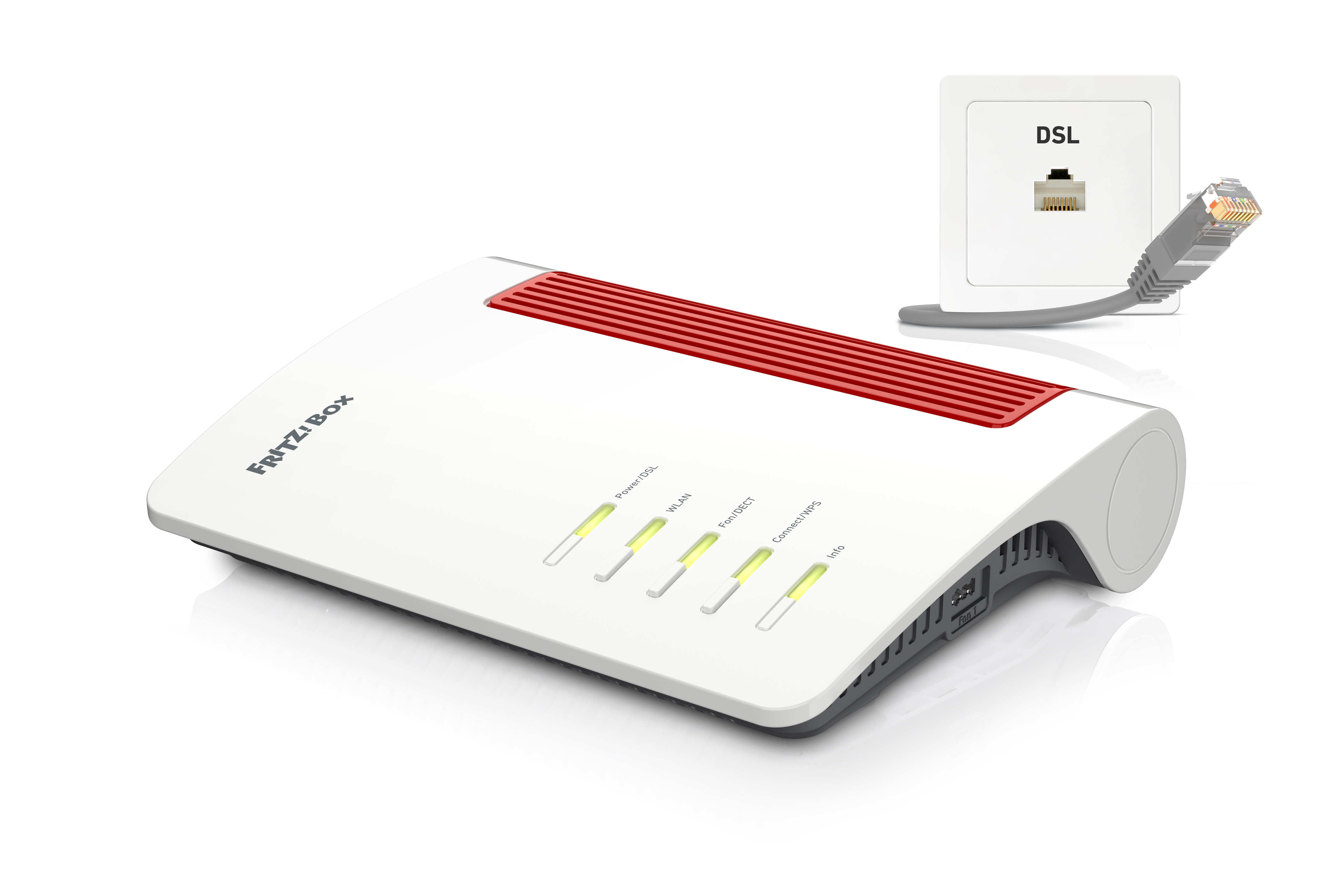 FRITZ!Box 7690 Wi-Fi 7 WLAN-Router Weiß