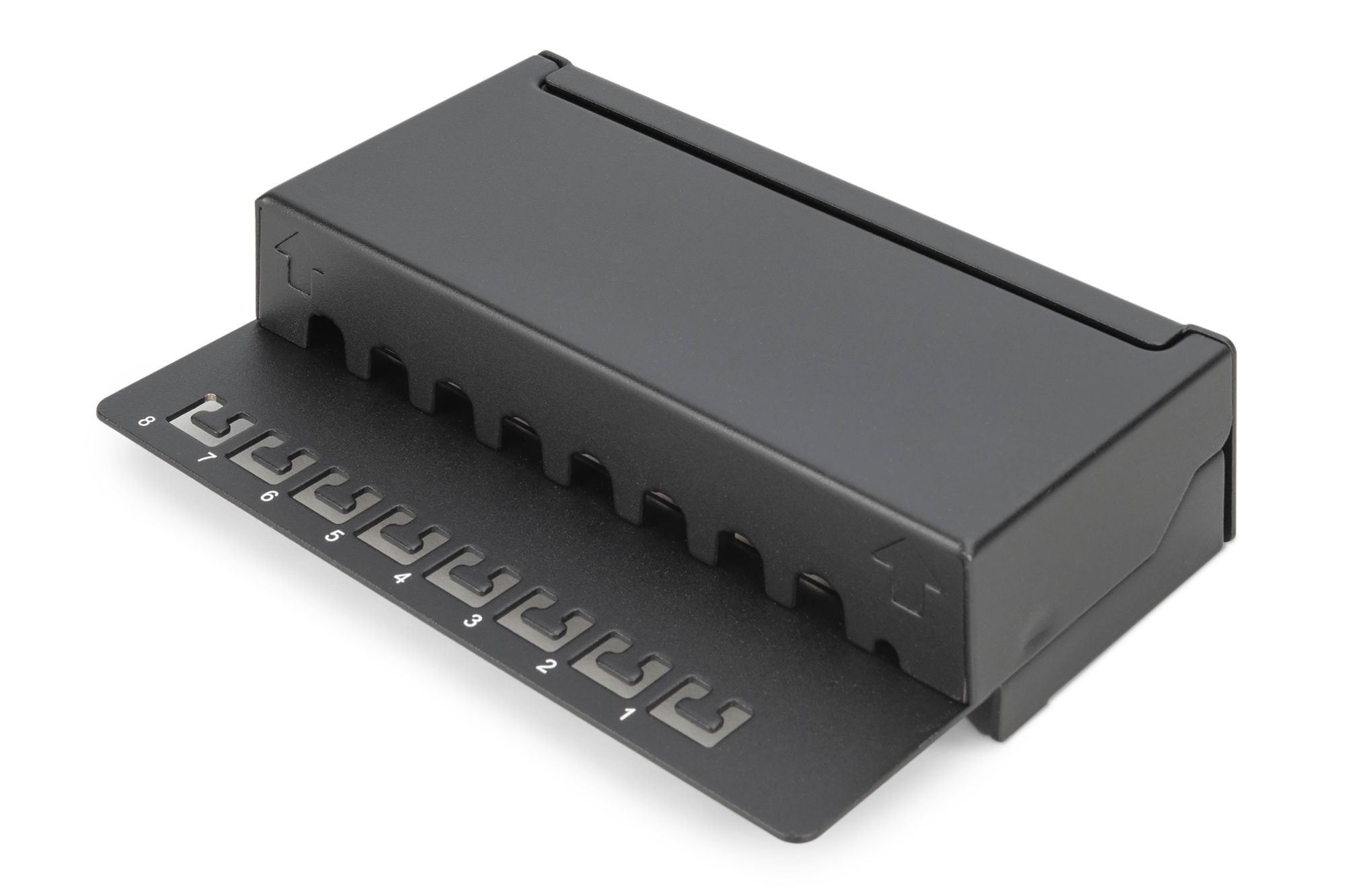 DIGITUS DN-91608SD Desktop Patch Panel 8 Port Cat6 geschirmt Schwarz