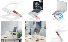 Leitz Ergo Multi-Winkel-Laptopständer Notebook-Ständer Weiß 38,1 cm (15" ) (64240001)