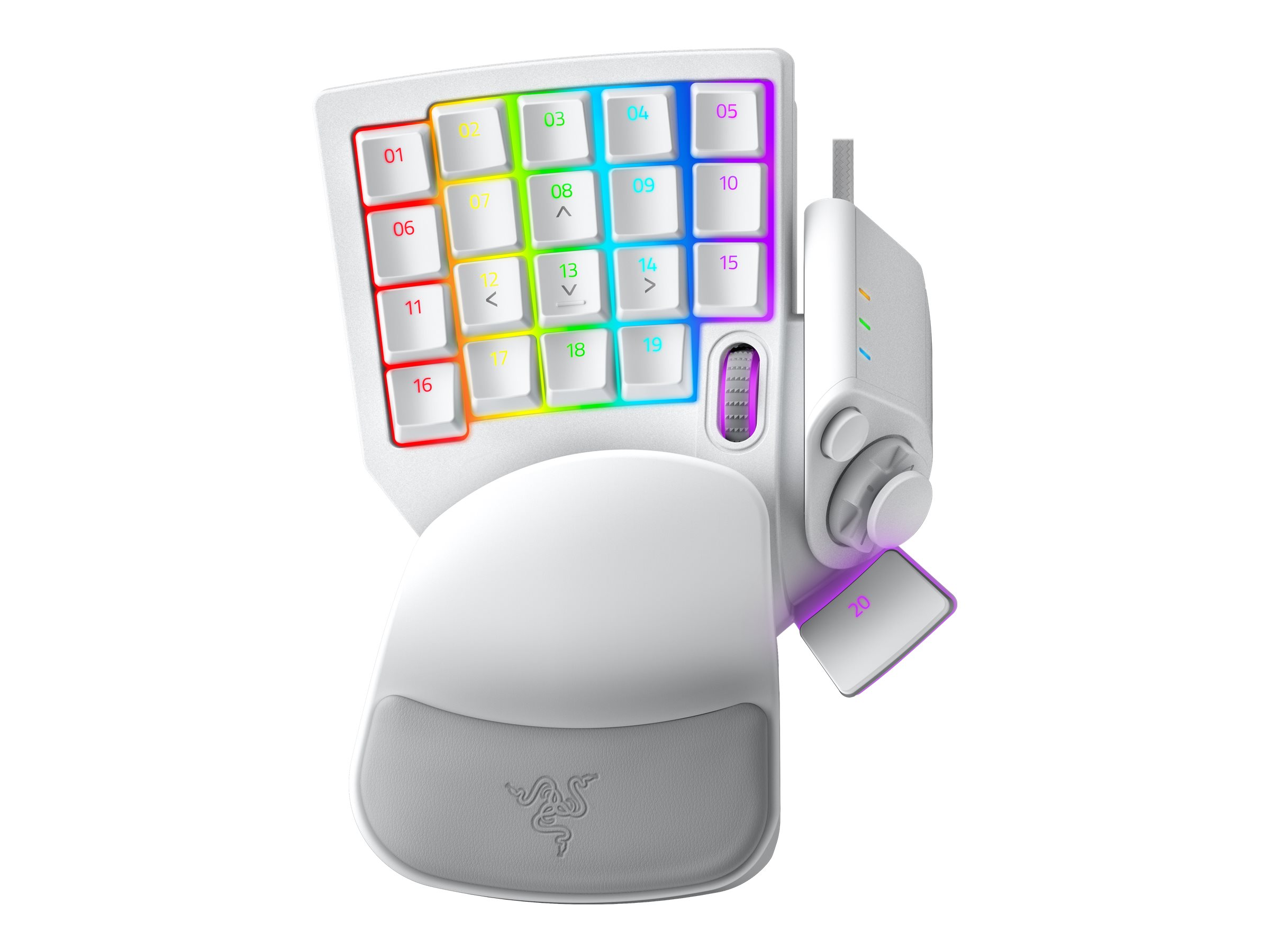 Razer Tartarus Pro Gaming-Keypad Analog Optical Switches Mercury White