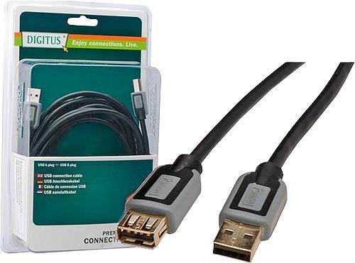 DIGITUS 3-in-1 Ladekabel, USB A - Lightning + Micro USB + USB-C, schwarz (DB-300160-002-S)