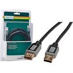 DIGITUS 3-in-1 Ladekabel, USB A - Lightning + Micro USB + USB-C, schwarz (DB-300160-002-S)