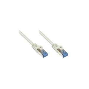 RNS® Patchkabel mit Rastnasenschutz, Cat. 6A, S/FTP, PiMF, halogenfrei, 500MHz, grau, 3m, Good Connections (8060-H030)