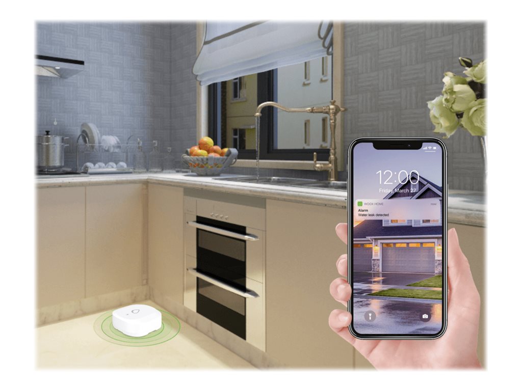 WOOX R7050 Wasserlecksensor ZigBee 3.0 Weiß