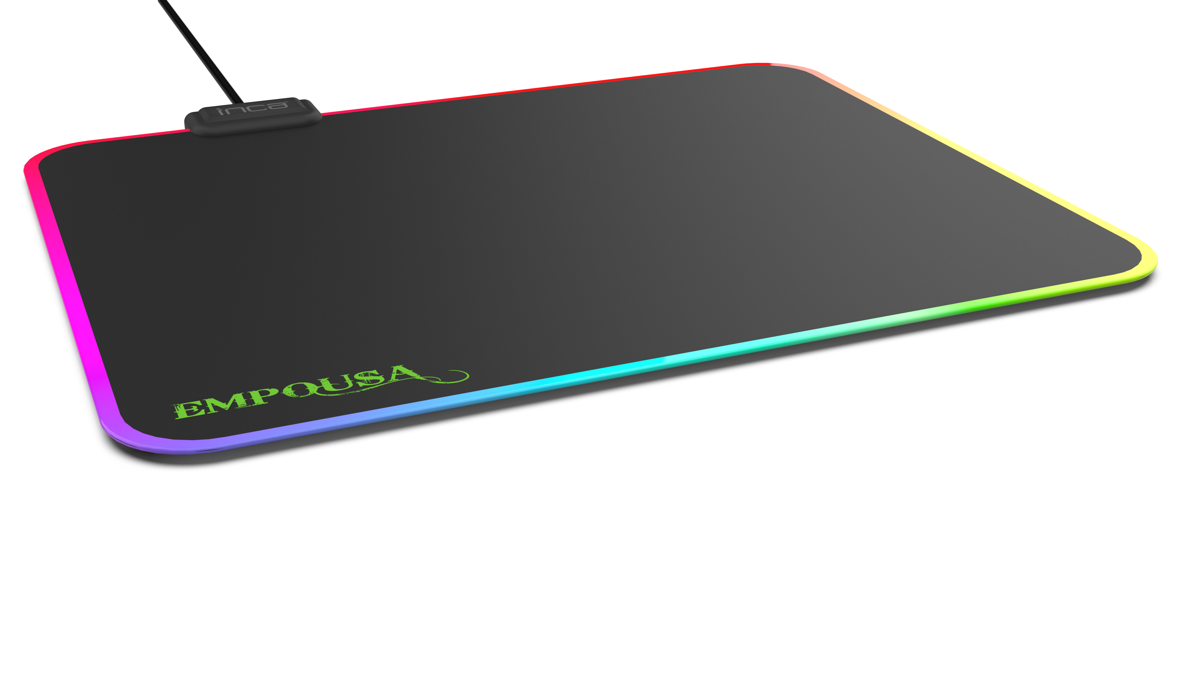 INCA Gaming Mauspad IMP-024 RGB 7 LED 320 x 270 x 3 mm Schwarz